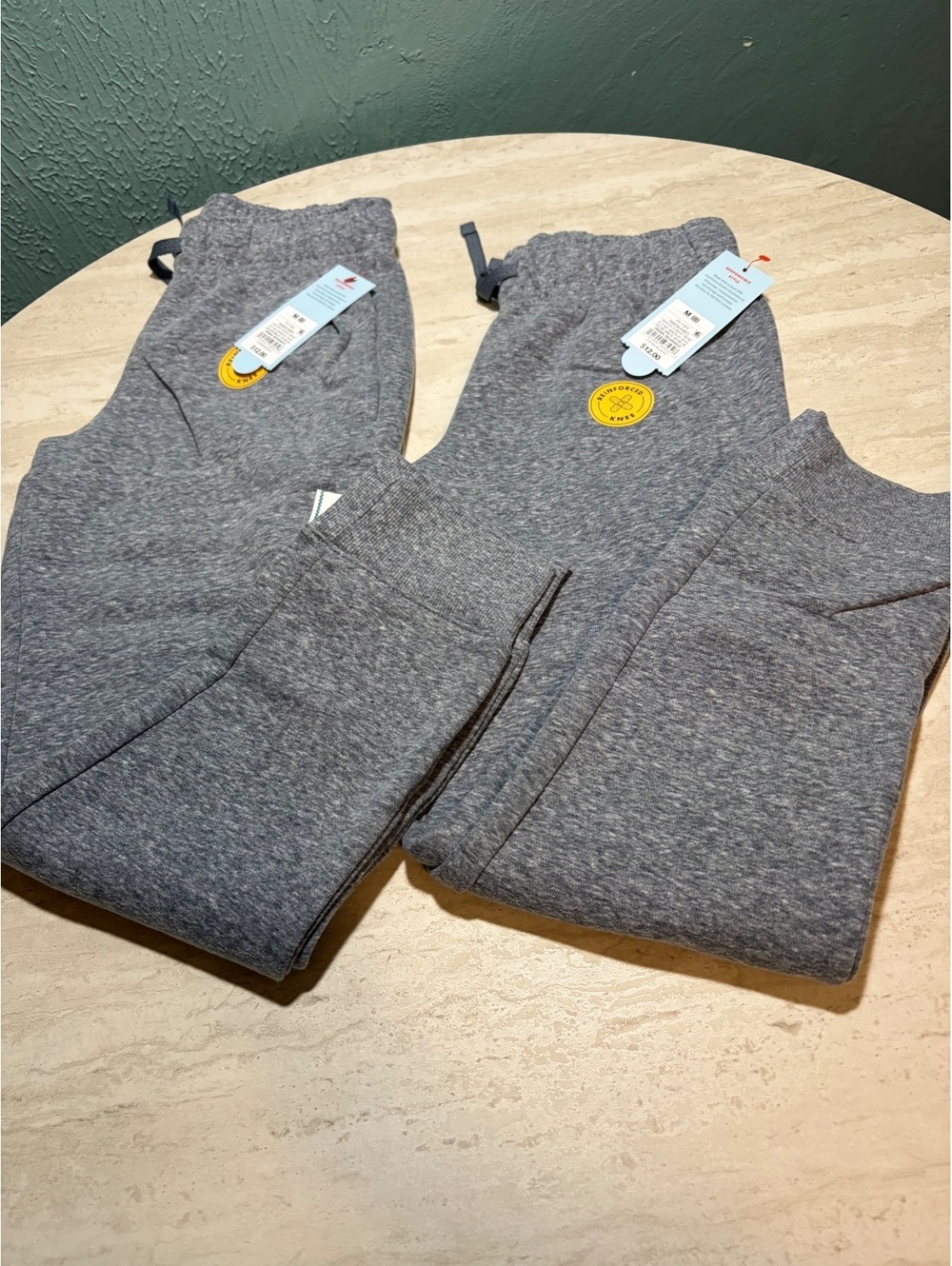 Cat & Jack Boys' Gray Activewear Jogger Pants with Reinforced Knee